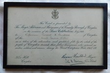tribute medal for sale tribute medal for sale POOLE