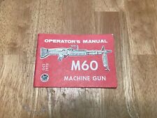 M60 operators manual for sale  Middlesex