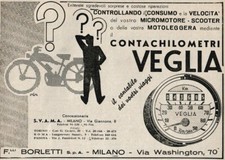 Pubblicita 1949 contachilometr usato  Biella