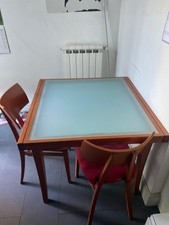 Tavolo cucina ciliegiovetro usato  Roma