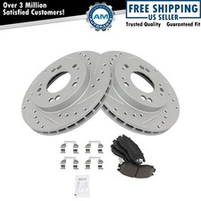 Kit dianteiro de almofada de cerâmica revestida perfurada e com fenda para rotor de freio Performance comprar usado  Enviando para Brazil