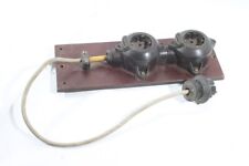 1 x Enchufe Panel Interruptor Placa Distribuidor 2 Piezas Baquelita con Cable y Enchufe segunda mano  Embacar hacia Mexico