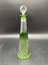 Grüner überfangglas geschlif gebraucht kaufen  Berlin