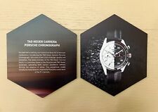 RARO Tag Heuer Porsche Carrera Chrono relógio revendedor loja balcão display 2 placas, usado comprar usado RARO Tag Heuer Porsche Carrera Chrono relógio revendedor loja balcão display 2 placas, usado comprar usado  Enviando para Brazil