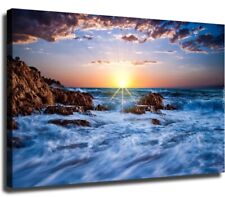 beach waves canvas picture for sale  Glendale