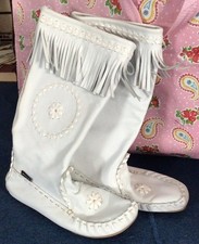 white 60s boots for sale  INVERURIE