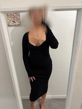Robe noir moulante d'occasion  Saint-Chamond