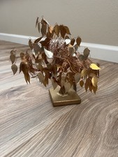 Usado, Fio torcido de cobre vintage árvore dos sonhos cor metal folha dourada comprar usado  Enviando para Brazil