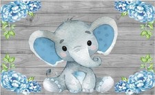 Elefante Telón de Fondo Azul Baby Shower Fiesta Decoración Banner Fotografía 70x43 segunda mano  Embacar hacia Mexico
