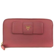 Carteira PRADA Saffiano de couro com zíper ao redor longa rosa/2BG2565 comprar usado  Enviando para Brazil