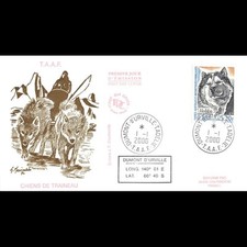 Fdc chien traineau d'occasion  Crécy-la-Chapelle
