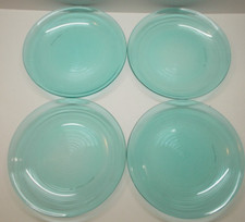 Prato de sobremesa de salada de vidro verde Arcoroc com nervuras 7,5" França conjunto de 4 comprar usado  Enviando para Brazil