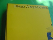 Bleisatz antiqua schriften gebraucht kaufen  Jork