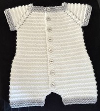 Hand knitted white for sale  UK