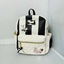 Mini mochila listrada preta e branca elegante Betsey Johnson comprar usado  Enviando para Brazil