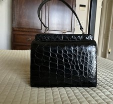 Bolsa de mão vintage de crocodilo jacaré feita na França, usado comprar usado Bolsa de mão vintage de crocodilo jacaré feita na França, usado comprar usado  Enviando para Brazil
