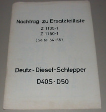 Nachtrag zur ersatzteilliste gebraucht kaufen  Schortens