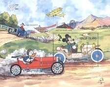 (705646) Disney, Carros Clássicos de Corrida, Bugatti, Aeronave, Union Island comprar usado  Enviando para Brazil