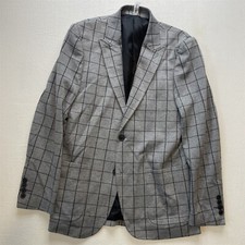 NOVO Only & Sons Pequeno Cinza Janela Pico Lapela Blazer Terno Jaqueta Casaco Esportivo comprar usado  Enviando para Brazil
