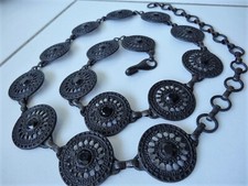Ceinture noir métal d'occasion  Nice-