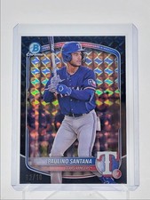 PAULINO SANTANA 2025 BOWMAN CROMADO 1º REFRATOR GEOMÉTRICO PRETO /10 Q3967 comprar usado  Enviando para Brazil