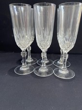 Six crystal glass for sale  ROMFORD