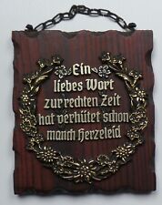Holzbrettchen spruch wandbild gebraucht kaufen  Wolfsburg