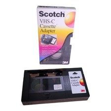 Scotch 3M VHS-C Cassette VHS VCR Adapter for Camcorder TV Converter Watch Play comprar usado  Enviando para Brazil