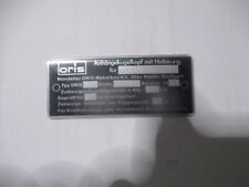 Typenschild ahk ris gebraucht kaufen  Deutschland