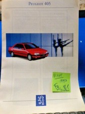 Peugeot 405 1993 12p auto sales brochure CATALOGUE prospekt  original  FRANCAIS comprar usado  Enviando para Brazil