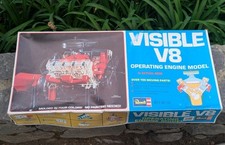 Motor V8 Visível Revell Escala 1/4 VINTAGE Caixa Original - Construção PARCIAL , usado comprar usado  Enviando para Brazil