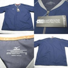 Jaqueta Mizuno Performance Batting Masculina Pequena Azul Água Proteção Contra Vento Nova Com Etiqueta comprar usado  Enviando para Brazil