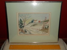 Watercolor painting signed for sale  Pawtucket
