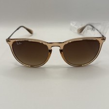 Óculos de sol Ray-Ban RB4171 ERIKA 6514/13 marrom claro armação redonda lentes marrons comprar usado  Enviando para Brazil