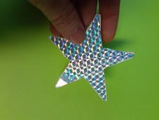 Usado, Adesivo grande vintage anos 80 prisma prata estrela 3" comprar usado Usado, Adesivo grande vintage anos 80 prisma prata estrela 3" comprar usado  Enviando para Brazil