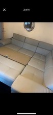 Leather corner sofa for sale  HOVE