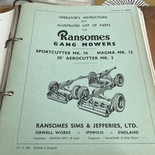 Ransomes sportscutter gang for sale  HITCHIN