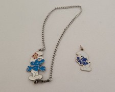 Smurf pendants necklace for sale  NORWICH