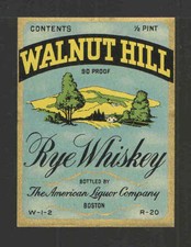 Walnut hill rye for sale  Newark