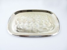 Bandeja de servir prato prata vintage usinado redemoinho design colecionável decoração para casa comprar usado  Enviando para Brazil
