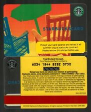 Sillas y paraguas de playa Starbucks 2006 (verde) tarjeta de regalo (0 USD), usado segunda mano  Embacar hacia Argentina