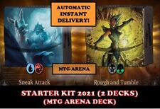 Usado, MTGA MTG ARENA CODE CARD STARTER KIT 2021 DOUBLE DECK SNEAK ATTACK ROUGH RUMBLE comprar usado  Enviando para Brazil
