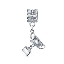 Berloque pendente Sports Champion Trophy prata esterlina para pulseira europeia, usado comprar usado  Enviando para Brazil