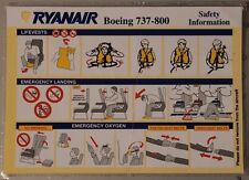 Safety card ryanair gebraucht kaufen  Mörfelden-Walldorf