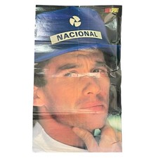Poster autosport ayrton usato  Italia