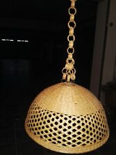 Lampadario vimini naturale usato  Santa Teresa di Riva