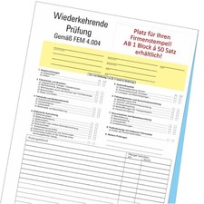 Prüfprotokoll wiederkehrende  gebraucht kaufen  Legden