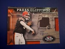 Usado, 2002 Fleer Box Score Tim Couch Press Clippings Jogo Usado Jersey Marrom Danificado comprar usado  Enviando para Brazil