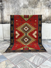 Usado, Tapete feito à mão de lã Kilim juta tapete vintage sala de jantar corredor tapete de área comprar usado  Enviando para Brazil