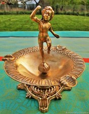 Antique angelot bronze d'occasion  Expédié en Belgium
